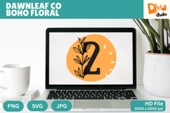Dawnleaf Co Boho Floral Monogram Product Image 1