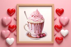 Valentine Day Coffee Clipart, Christmas Clipart Product Image 3
