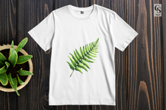 Watercolor Fern Leaves Clipart PNG Product Image 3