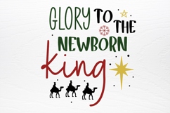 Farmhouse Christian Christmas Sign SVG Product Image 3