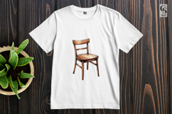 Rustic Wooden Chair Clipart Sublimation PNG Product Image 2