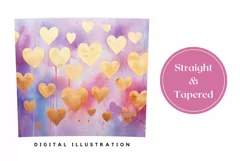 Pastel Tumbler Sublimation, Valentine's Day Tumbler Design Product Image 3