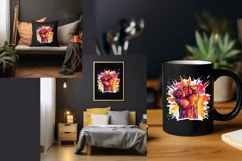 Fist up, gesture of freedom and victory sublimation design Product Image 3