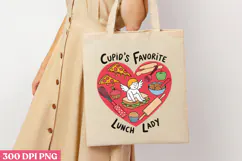 Cupid's Favorite LUNCH PNG, Lunch Lady Sublimation PNG Product Image 3
