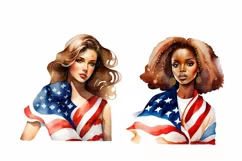 Independence Day, 4th of July clipart, 12 PNG Product Image 5