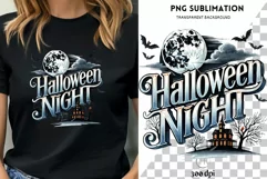 Instant Download Halloween Night PNG, Vintage Designs Product Image 1