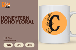 Honeyfern Boho Floral Monogram Product Image 1