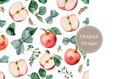 Apples Tumbler Wrap Design, Fruits Tumbler Sublimation Product Image 3