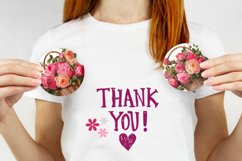 Flowers Car Coaster Sublimation, Pink Peony Car Coasters Product Image 3