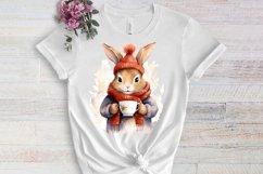 Christmas Animals Coffee Sublimation Clipart, Christmas PNG Product Image 3