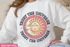 Trust The Universe Trust PNG, Sun and Moon Sublimation PNG Product Image 1