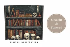 Halloween Tumbler Wrap Design, Gothic Tumbler Sublimation Product Image 3