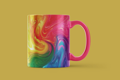 Rainbow Swirl Art Digital Paper Product Image 2