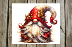 Christmas gnomes | Watercolor xmas tumbler sublimation P Product Image 3