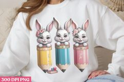Retro Teacher Easter Sublimation Bundle PNG Product Image 7