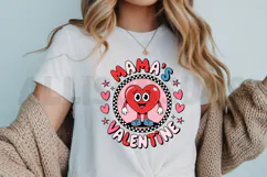 Mamas Valentine Heart Sublimation PNG, Mama Love Sublimation Product Image 3