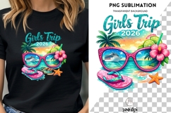 Girls Trip 2026 PNG | Cruise Vacation Shirt Design Product Image 1