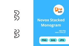 Novox Stacked Monogram Product Image 1
