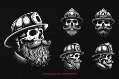 10 Bundle Dark Art Skull Fire Force Inferno Zombie Fighter Product Image 5