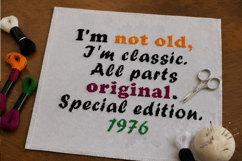 Cross stitch pattern I am not old, I classic original embroidery Product Image 3