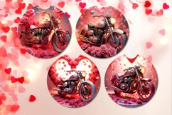 Valentine motorcycle | car coaster &amp; key chain sublumation Product Image 3
