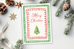 Watercolor Christmas Crest DIY Clipart Product Image 3