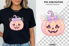 Pastel Halloween Pumpkin PNG | Cute Jack O Lantern Clipart Product Image 3
