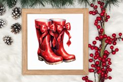 Watercolor Christmas Farm Clipart Product Image 3