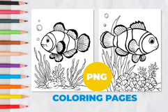Clown fish Coloring Pages | Coloring book Product Image 1