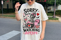Coquette Girly Horror Lover PNG, Pink Spooky Vibes PNG Product Image 3