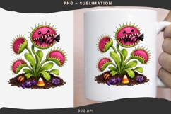 Cute halloween venus flytrap png design for T-shirts Product Image 3