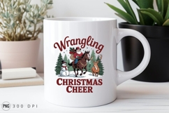 Santa Riding Horse Christmas Vector Sublimation PNG Product Image 2