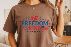 Let Freedom Ring Svg, American Flag Svg, Fourth Of July Svg. Product Image 4