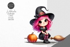 Halloween clipart, Witch clipart, Autumn clipart Product Image 1