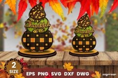 Pumpkin Laser Cut SVG | Fall | Glowforge Product Image 3