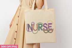 Nurse PNG, Mardi Gras Sublimation PNG Product Image 3