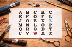 Cross stitch alphabet pattern digital file, embroidery temp Product Image 3