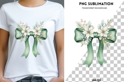 Winter floral wonderland png design for T-shirts Product Image 3