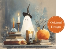 Cute Halloween Ghost Tumbler, Kids Halloween Tumbler Product Image 3