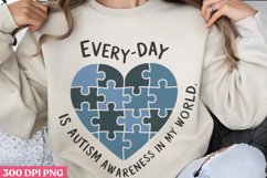 Every day is Autism PNG, Autism Sublimation PNG Product Image 1