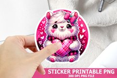Valentine&#039;s Day Animal Sticker| Valentine&#039;s Day Sticker Product Image 1