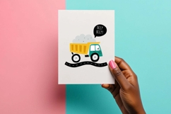 Car Dump Truck Poster Print | EPS SVG PNG JPG Product Image 3