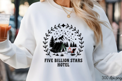 FIVE BILLION STARS PNG, Retro Camping Sublimation PNG Product Image 1