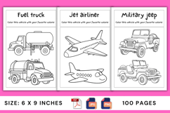 Vehicles Coloring Book for Kids Product Image 3