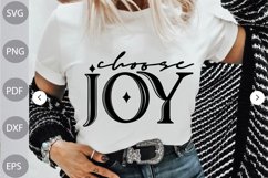 Choose Joy SVG Design - Christian Quote For Tshirt SVG Cut Product Image 1