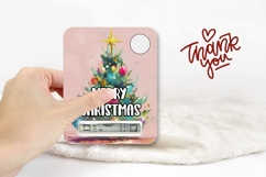 Pink Christmas Tree Money Card, Christmas Gift Cards PNG Product Image 3