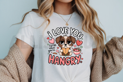 I Love You Even When You Are Hangry Cute Dog Illustration Product Image 3