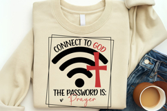 Connect To God The Password Is Prayer SVG Product Image 3