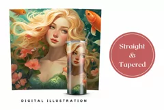 Amazing Mermaid Tumbler Wrap Design, Mermaid Sublimation PNG Product Image 3
