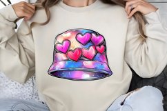 Retro Valentine Clipart PNG Product Image 1